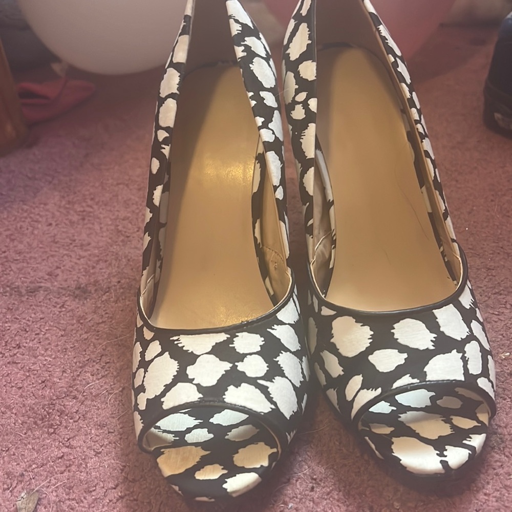 cow print heels